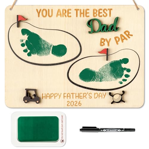 3D Father's Day Baby's Footprint DIY Art Craft with Ink Pad