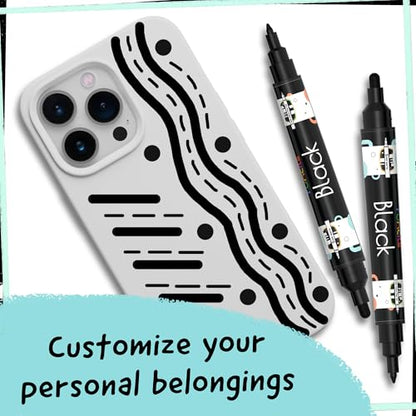 4 Black Acrylic Paint Marker Pens
