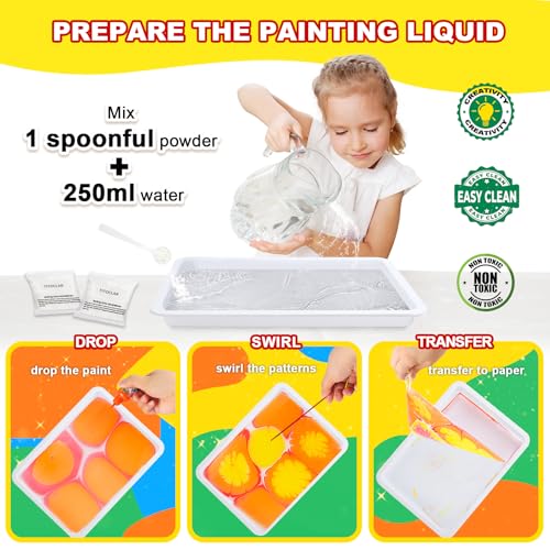 Water Marbling Paint Kit (6.48 Fl Oz)
