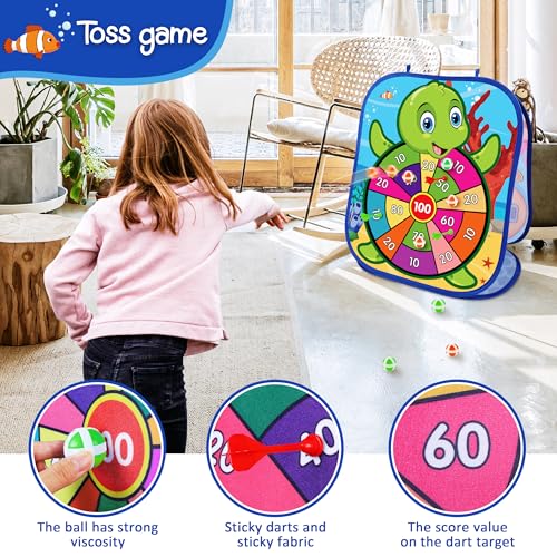 Ocean Bean Bag Toss Game Toy Outdoor Toss Game (24 Count)