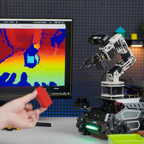 ROS2 Robot Kit with Raspberry Pi5 8GB AI Large Model with 6DOF Robotic Arm