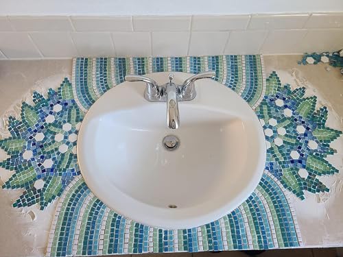 500g 1.1lb Random Color Irregular Ceramics Mosaic Tiles (16 Ounce)