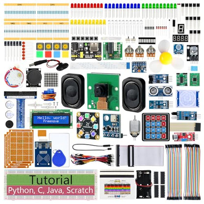 Complete Starter Kit for Raspberry Pi 5 4 B 3 B+ 500 Zero 2 W (386 Count)