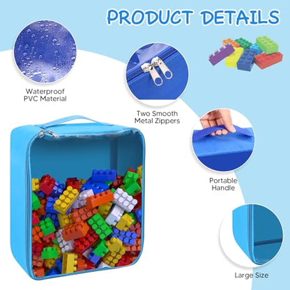 8 Packs Toy Storage Bags with Zipper (8 Count)