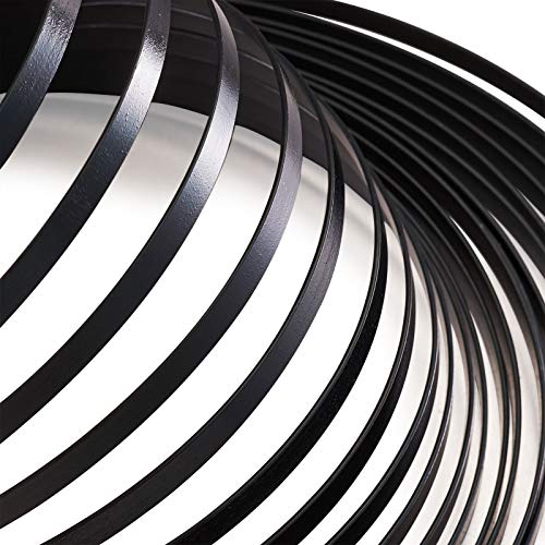 32.8Ft 5mm Aluminum Flat Wire Black Bendable Metal Craft Wire Strip for Bezel Sculpting Armature Jewelry Making Gem Metal Wrap (32.8 Foot)