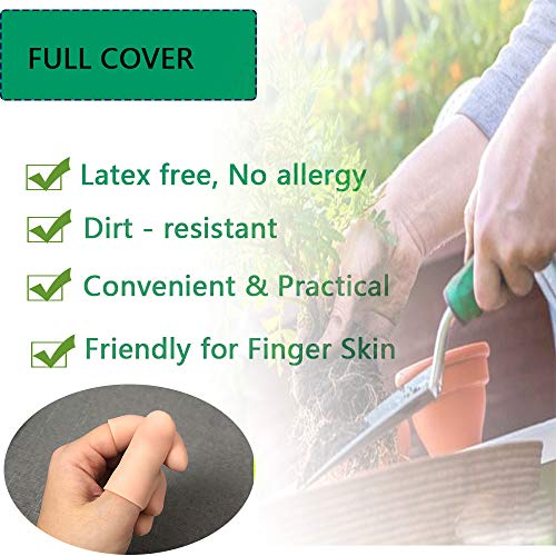 Gel Finger Protectors Finger Caps Silicone Fingertips Protection (10 Count)