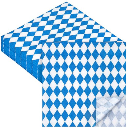 48 Pieces Oktoberfest Paper Napkins Disposable Oktoberfest Party Napkins Oktoberfest Cocktail Dinner Napkin Set 13" x 13" Unfolded Oktoberfest Tableware Napkins for Oktoberfest Party Supplies (48 Count)