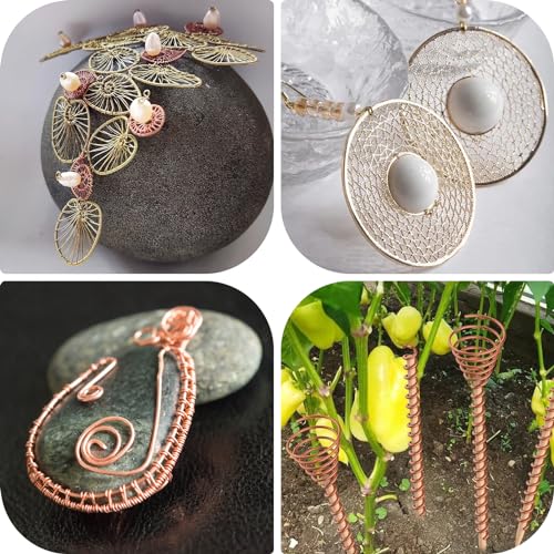 28 Gauge 0.3mm 754 Feet 5 oz 99.9% Dead Soft Copper Wire for Electroculture Gardening