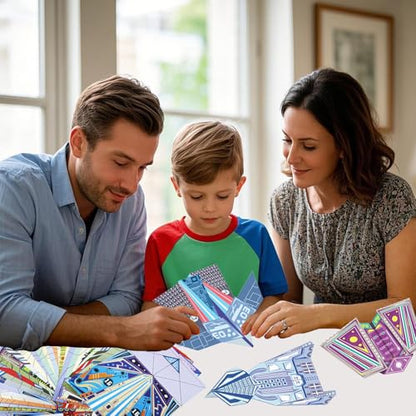Paper Airplane Kits with 16 Classic Designs (32 Count)