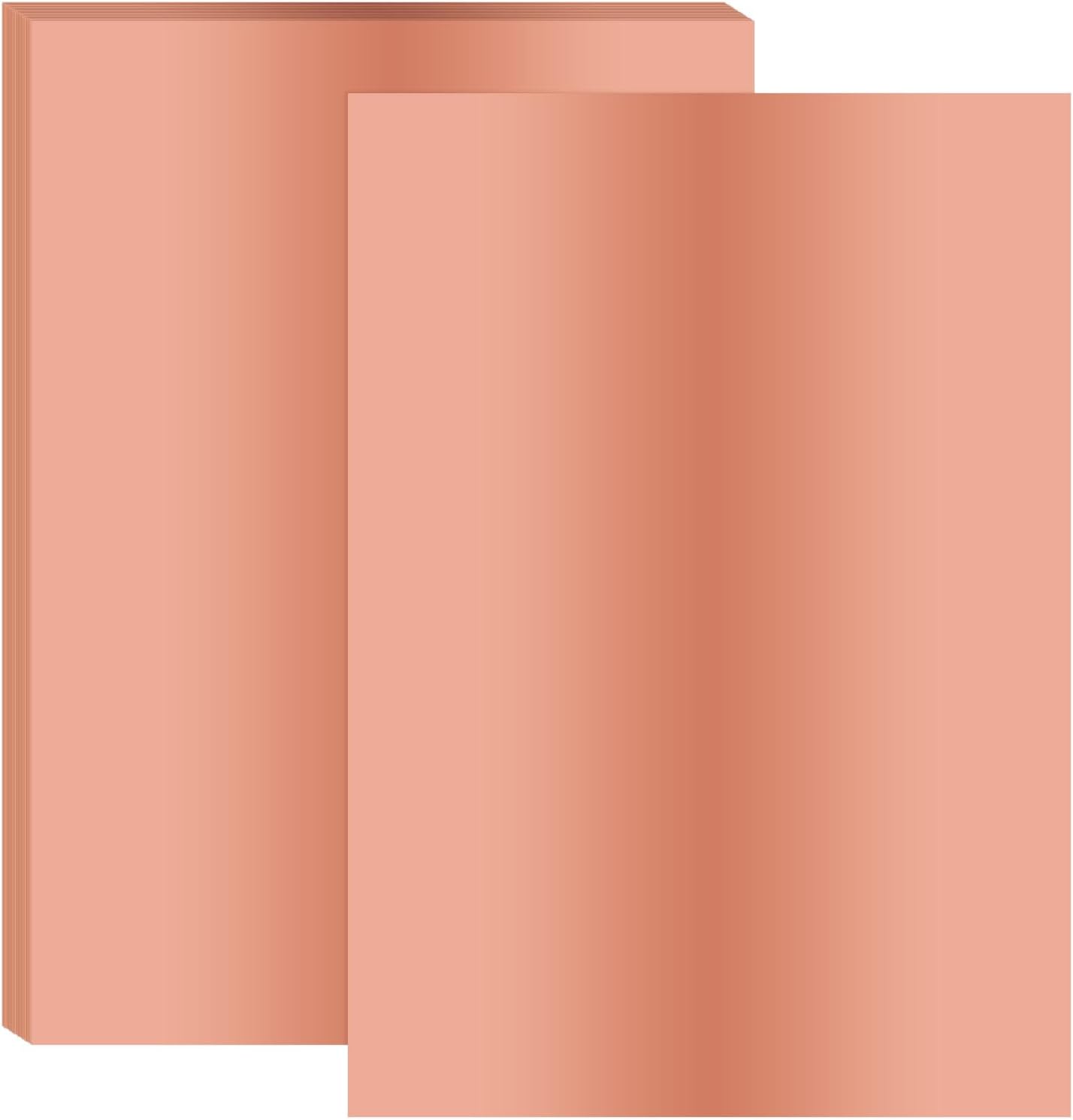 PATIKIL 11.7x8.3" Hot Stamping Foil Paper Sheet, 20 Sheets A4 Heat Transfer Hot Stamping Paper Foil for Leather DIY Logo Decor Craft Gift Package Scrapbook Card, Rose Gold