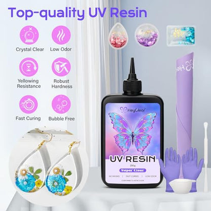 250g UV Resin kit (14.48 Ounce)