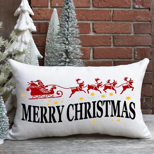 Christmas Doormat Stencils Christmas Stencils for Crafts Reusable (12 Count)