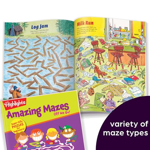 Amazing Mazes Beginner Maze Books for Kids Ages 3 (2 Count)
