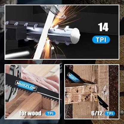 35 Pack Reciprocating Saw Blades Set (35 Count)