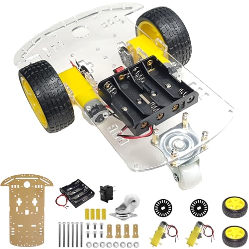 RC 2WD Car Chassis Kit with Motor Speed Encoder for Arduino