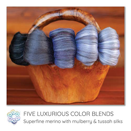 Merino Silk Luxe Tonal Designer Blend. Superfine Merino