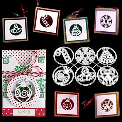 Metal Cutting Dies DIY Merry Christams Embossing Stencil Template Scrapbooking Card Making Mold Photo Album Arts Crafts Tools