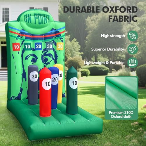 Inflatable Ring Toss Carnival Game with Built (12 Count)
