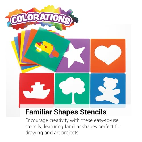 Familiar Shapes Stencils (12 Count)
