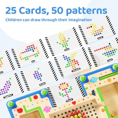2 in1 Magnetic Color and Number Maze