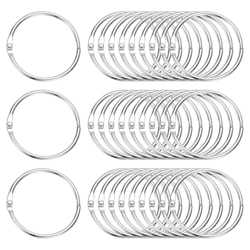 1.8" x 2" Loose Leaf Binder Rings (30 Count)