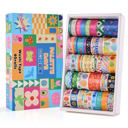 40 Rolls Washi Tape Set (40 Count)