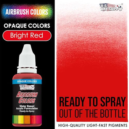 Opaque Bright Red Acrylic Airbrush Paint