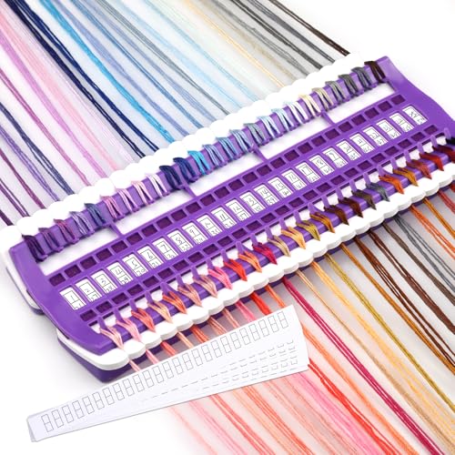 Embroidery Floss Bobbins 50 Positions Thread Organizers for Cross Stitch (50 Count)