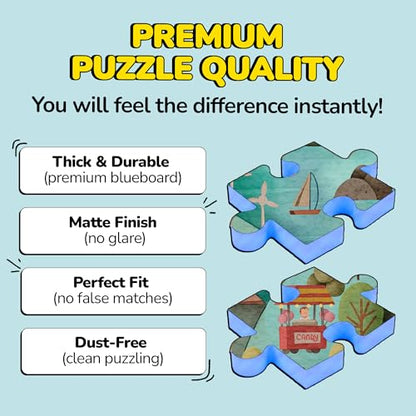 Jigsaw Puzzles 1000 Pieces with Storytelling Comics