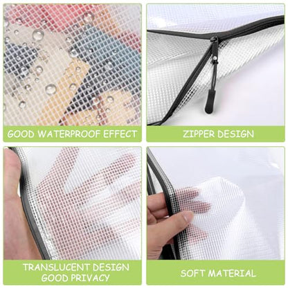 24pcs Mesh Zipper Pouches