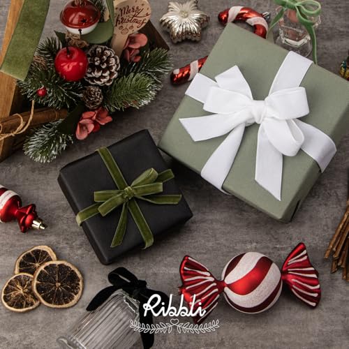 Polyester White Velvet Ribbon
