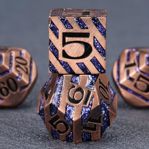 Inlay Metal DND Dice Set