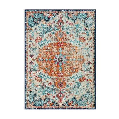 Bohemian Floral Medallion Area Rug