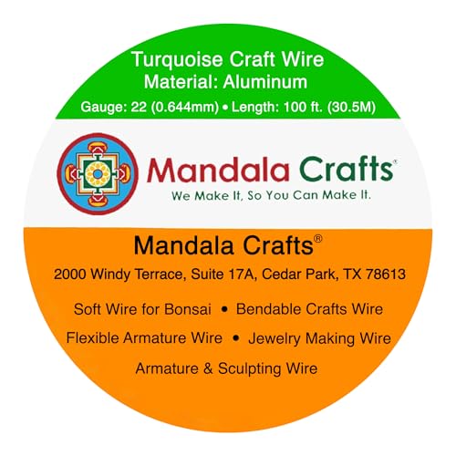 22 Gauge Turquoise Anodized Aluminum Craft Wire