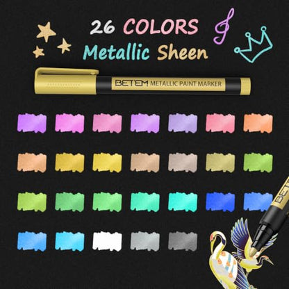 Metallic Paint Markers (26 Count)