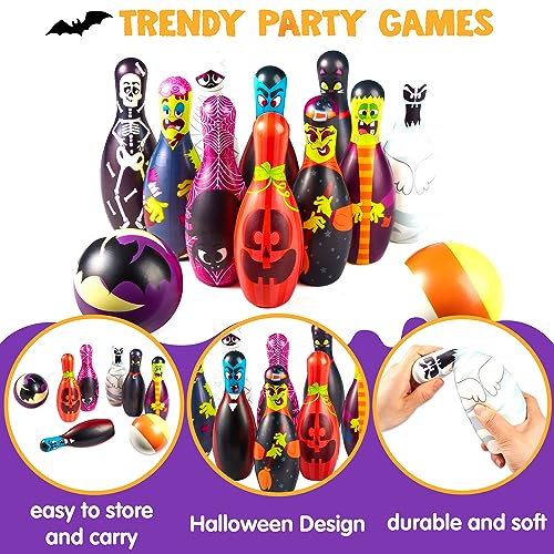 Halloween Foam Bowling Set for Kids Toys Party Supplies