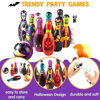 Halloween Foam Bowling Set for Kids Toys Party Supplies