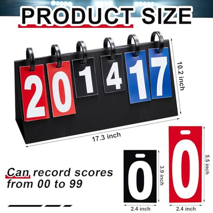1 Pcs Portable Score Keeper with Storage Bag Flip Basketball Scoreboard Tabletop Scoreboard Flipper for Indoor Outdoor Sports Match P. E Classroom Activities Game