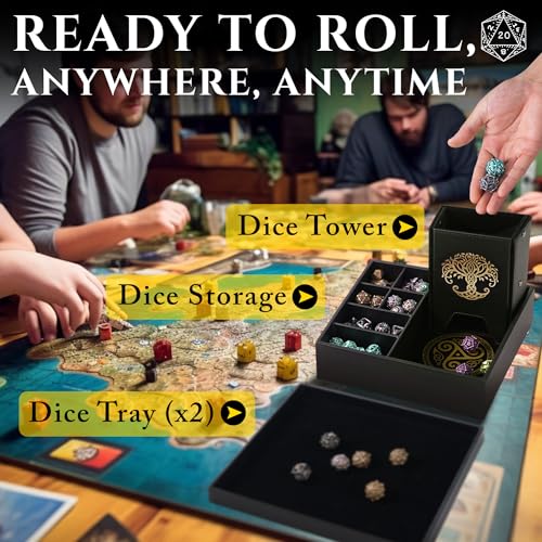 All-in-One Game Roamer - Dice Tray & Tower for DND and RPG