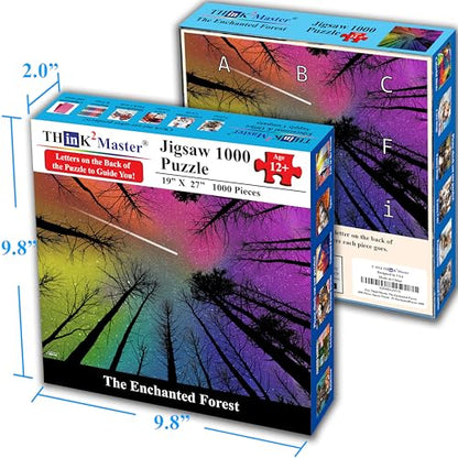 Hard Impossible Challenging The Enchanted Forest 1000 Pieces Large Format Jigsaw Puzzle for 13+