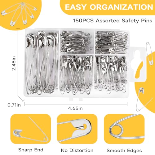 160Pcs Safety Pins (150 Count)