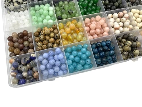 960Pcs 6mm Natural Gemstone Beads