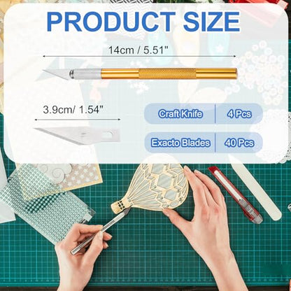 4 Pcs Exacto Knife (44 Count)