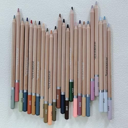 Soft Pastel Pencils 24 Colors Grey Tone Art Drawing Pencil Set