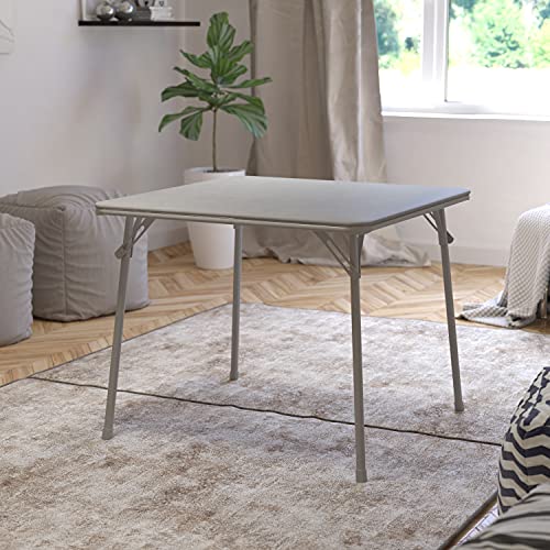 Gray 33.5" Square Folding Table