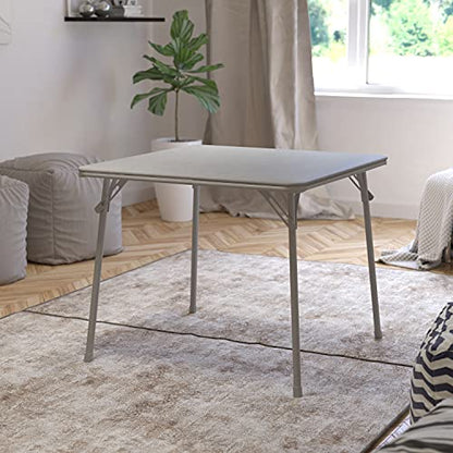 Gray 33.5" Square Folding Table