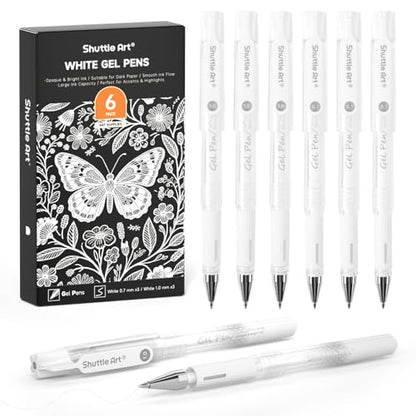 White Gel Pens (6 Count)