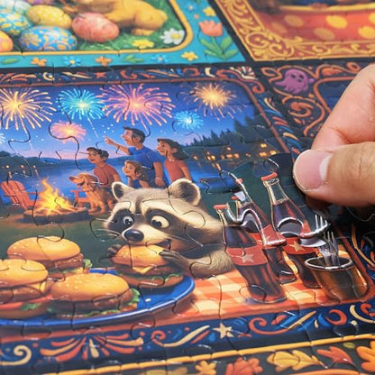 Holiday Collage 500 Pieces Very Large Pieces Jigsaw Puzzle