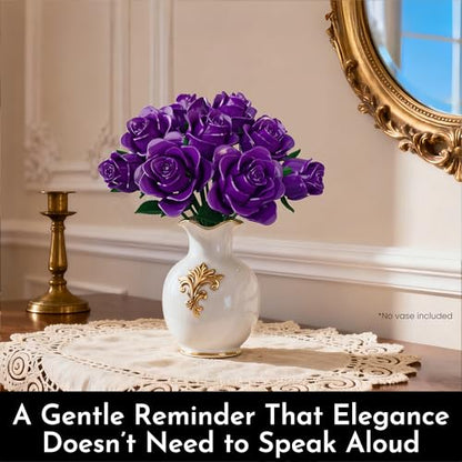 Rose Flower Bouquet Building Set for Adults