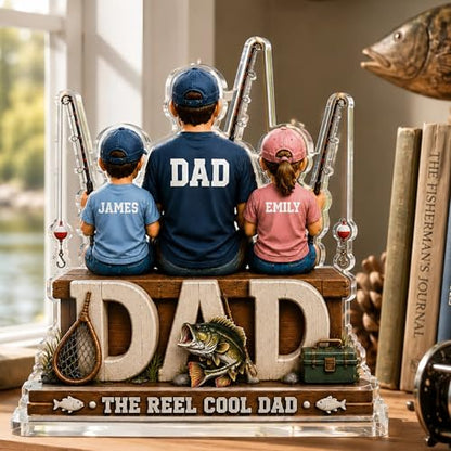 Custom The Reel Cool Dad Plaque